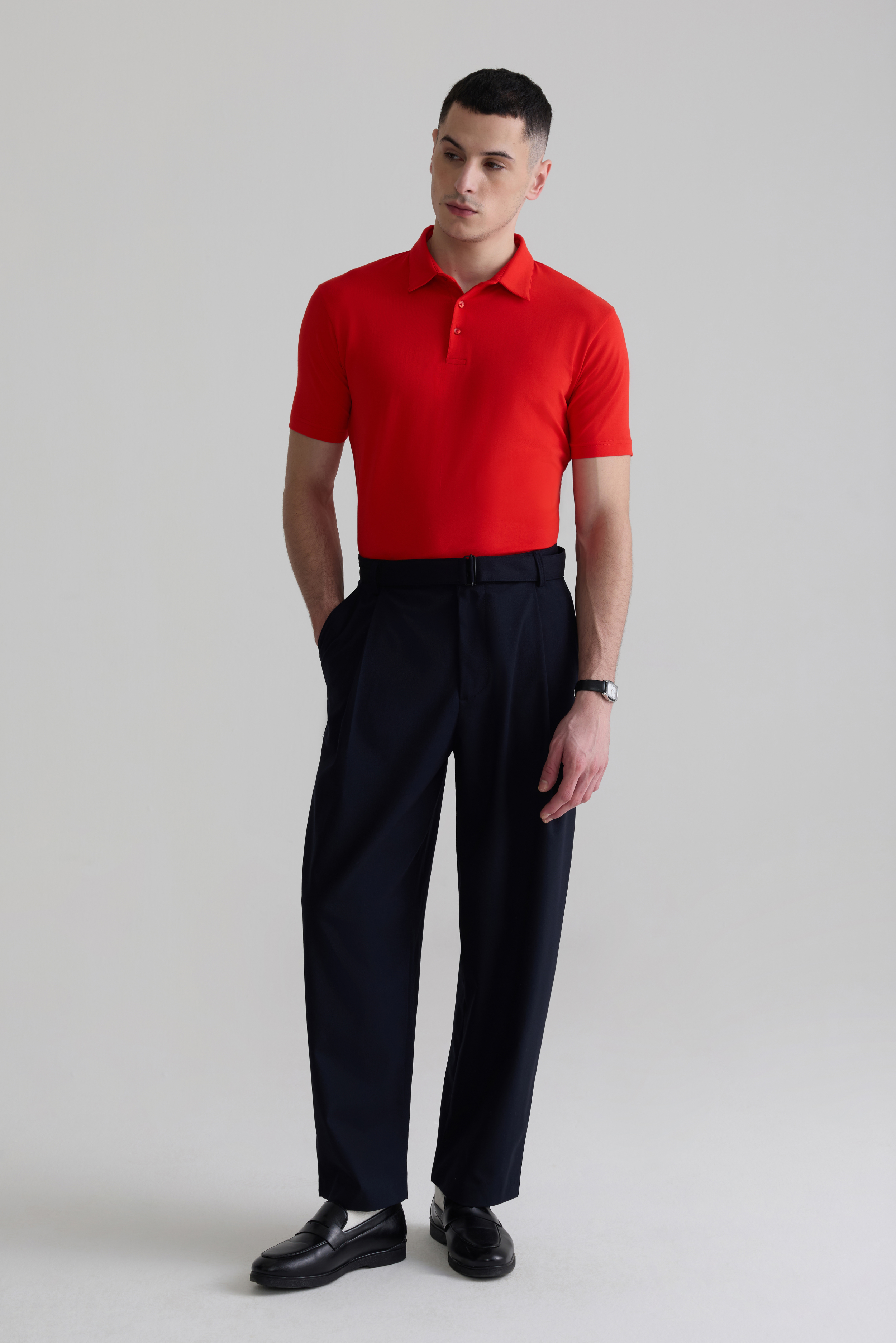 SCARLET RED - THE MINIMAL POLO