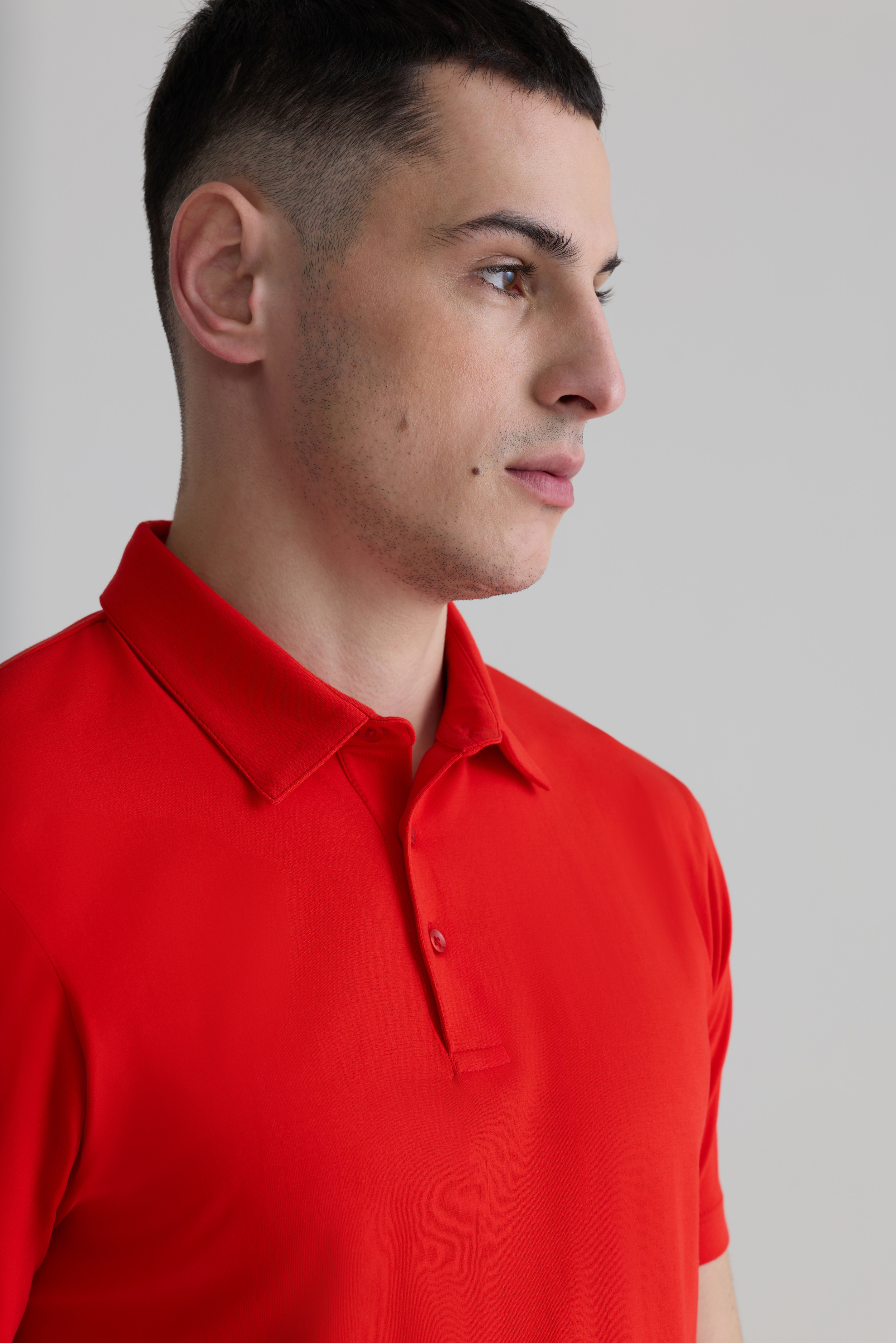 SCARLET RED - THE MINIMAL POLO