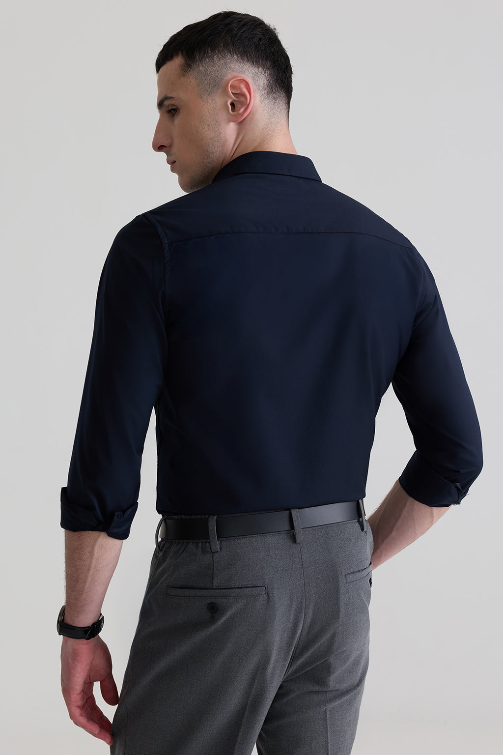 DEEP BLUE - BUSINESS SATIN SHIRTS
