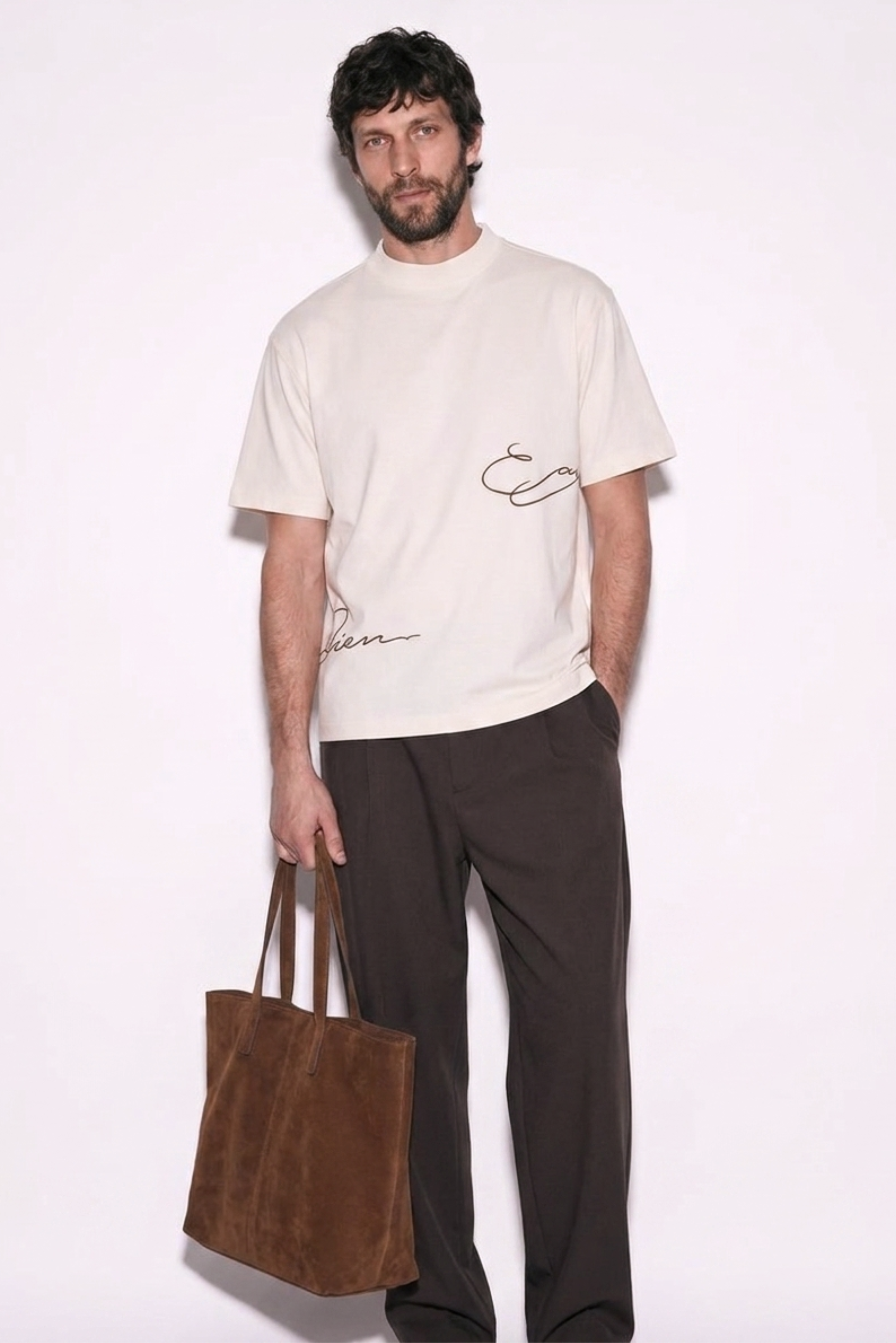 FRENCH VANILLA - CARPE DIEM CALLIGRAPHY PRINTED TEE