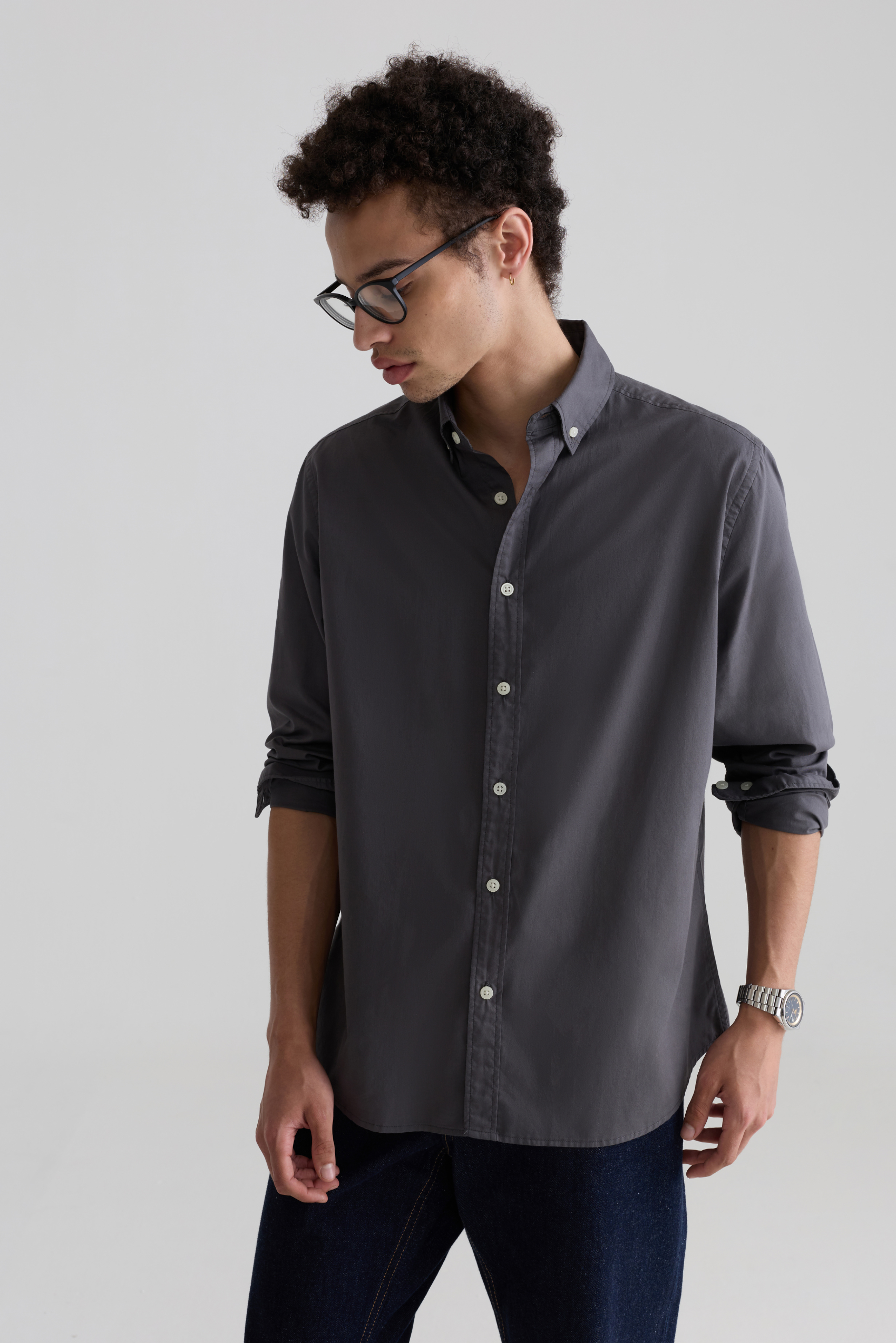 GREY-SOLID SHIRTS