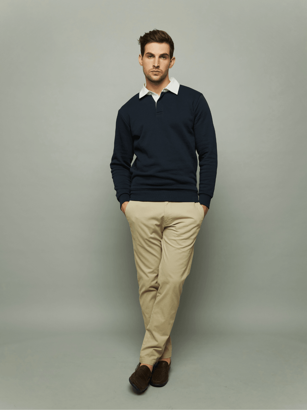 Deep Blue Rugby Polo - Carpe Diem Store