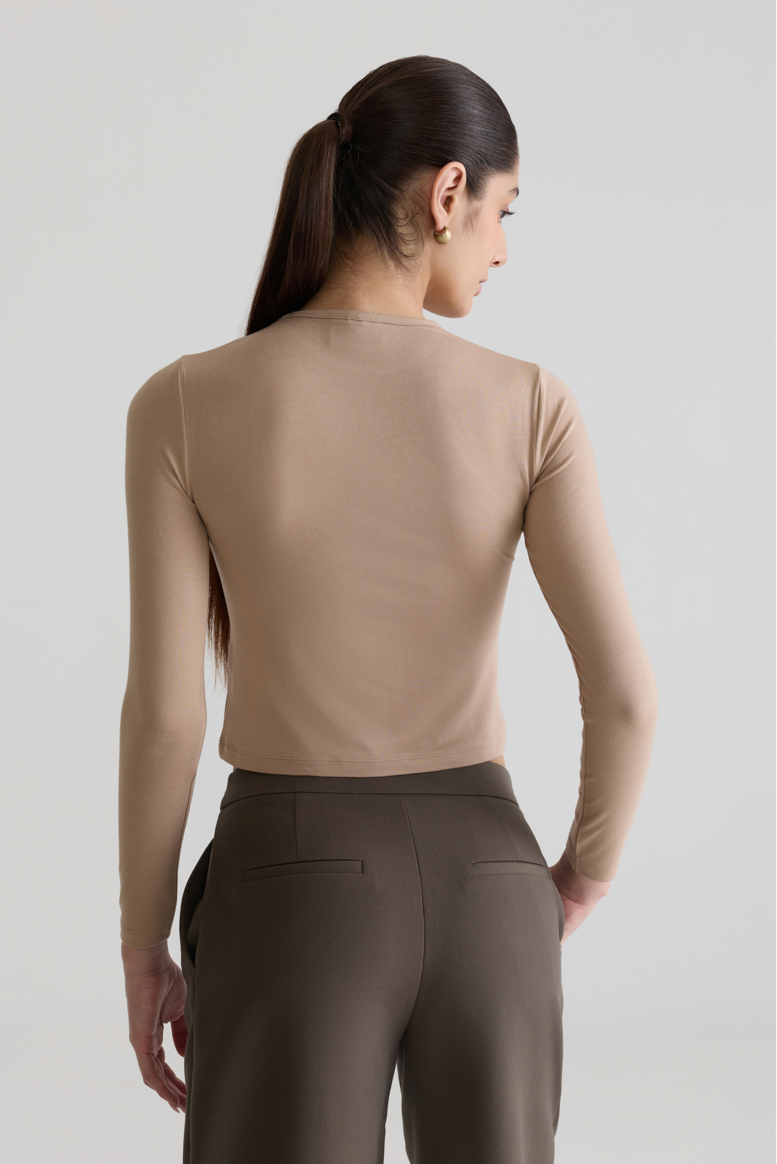 BEIGE - LONG SLEEVE CREW 2.0