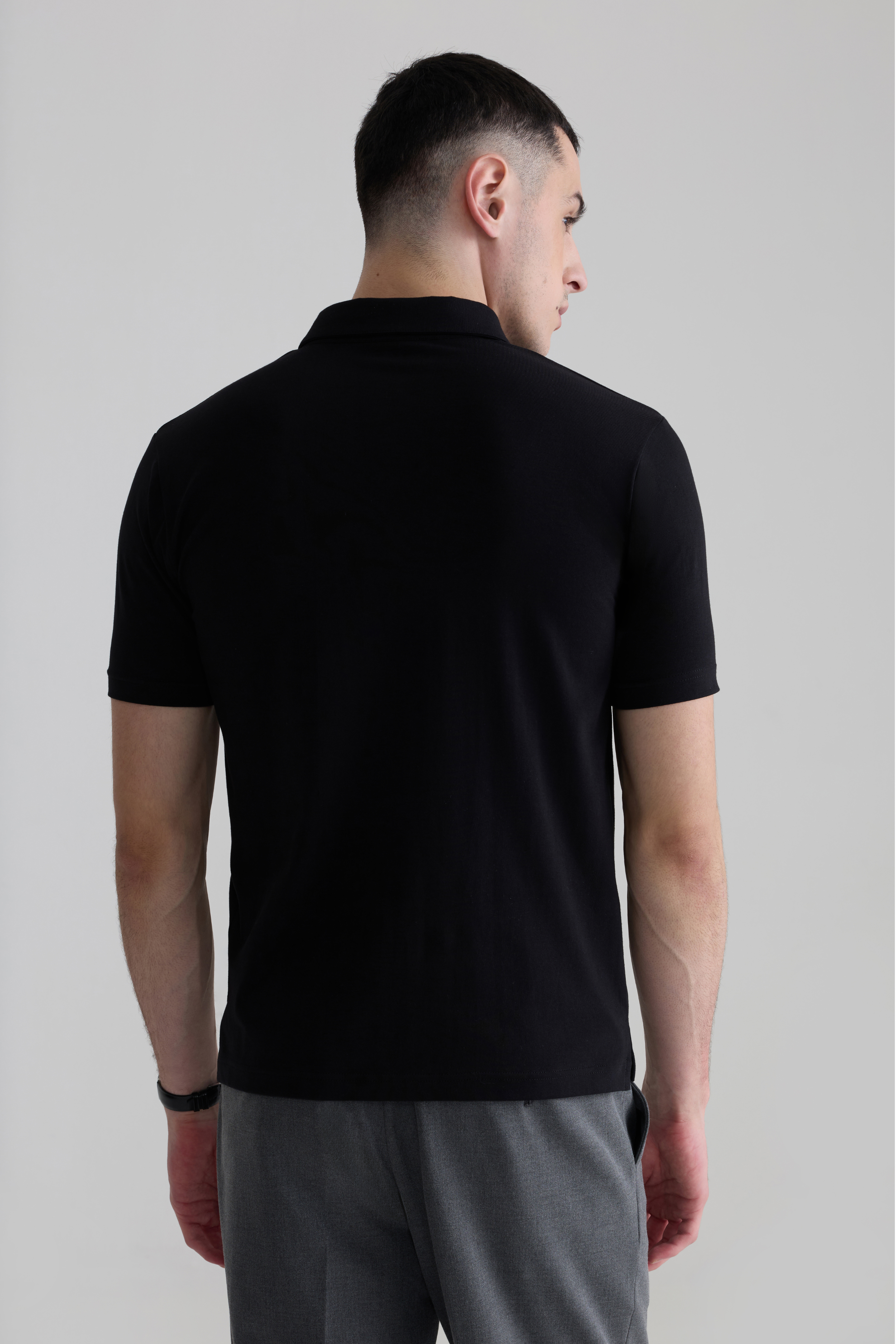 BLACK - THE MINIMAL POLO