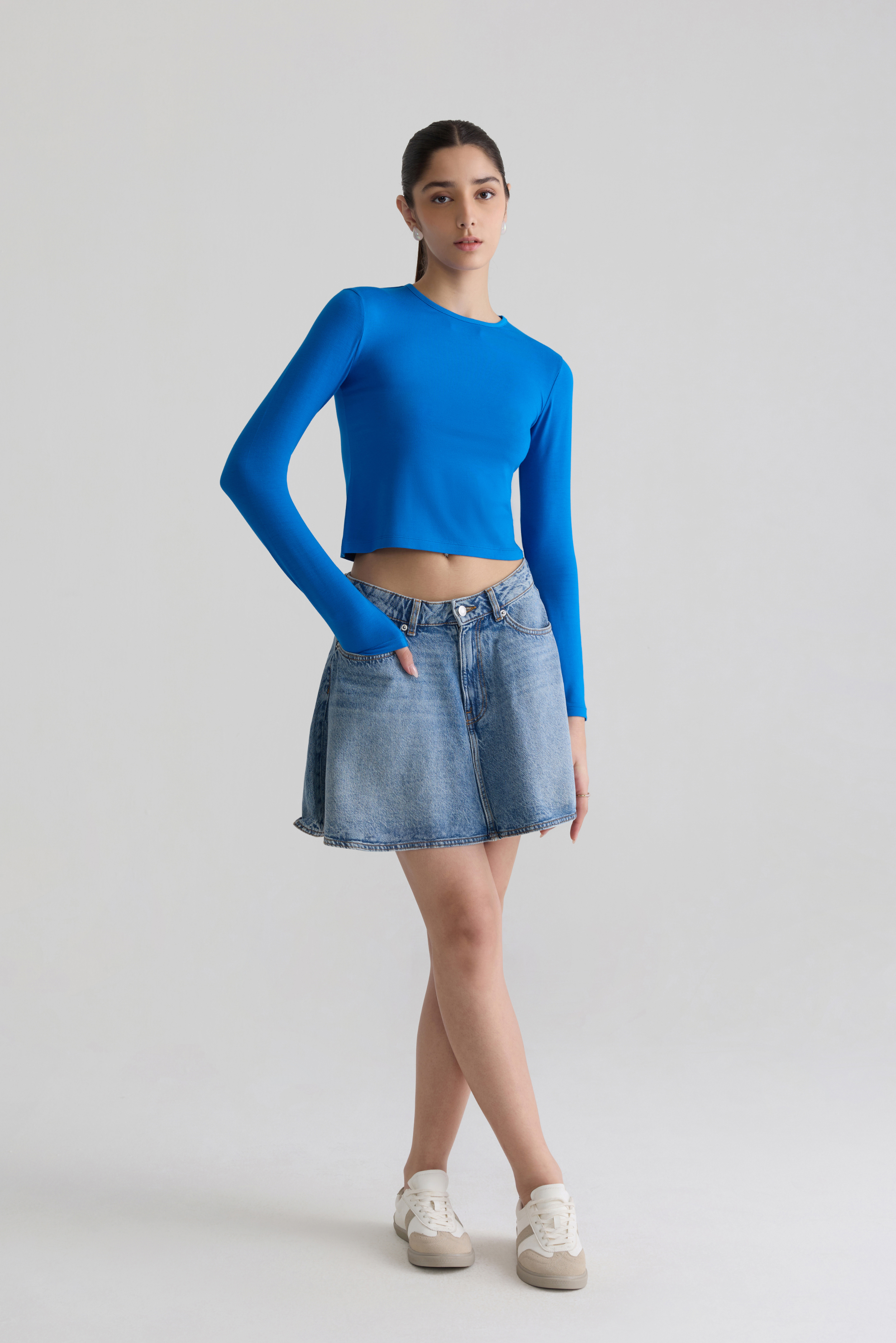 DIRECTORIAL BLUE - LONG SLEEVE CREW 2.0