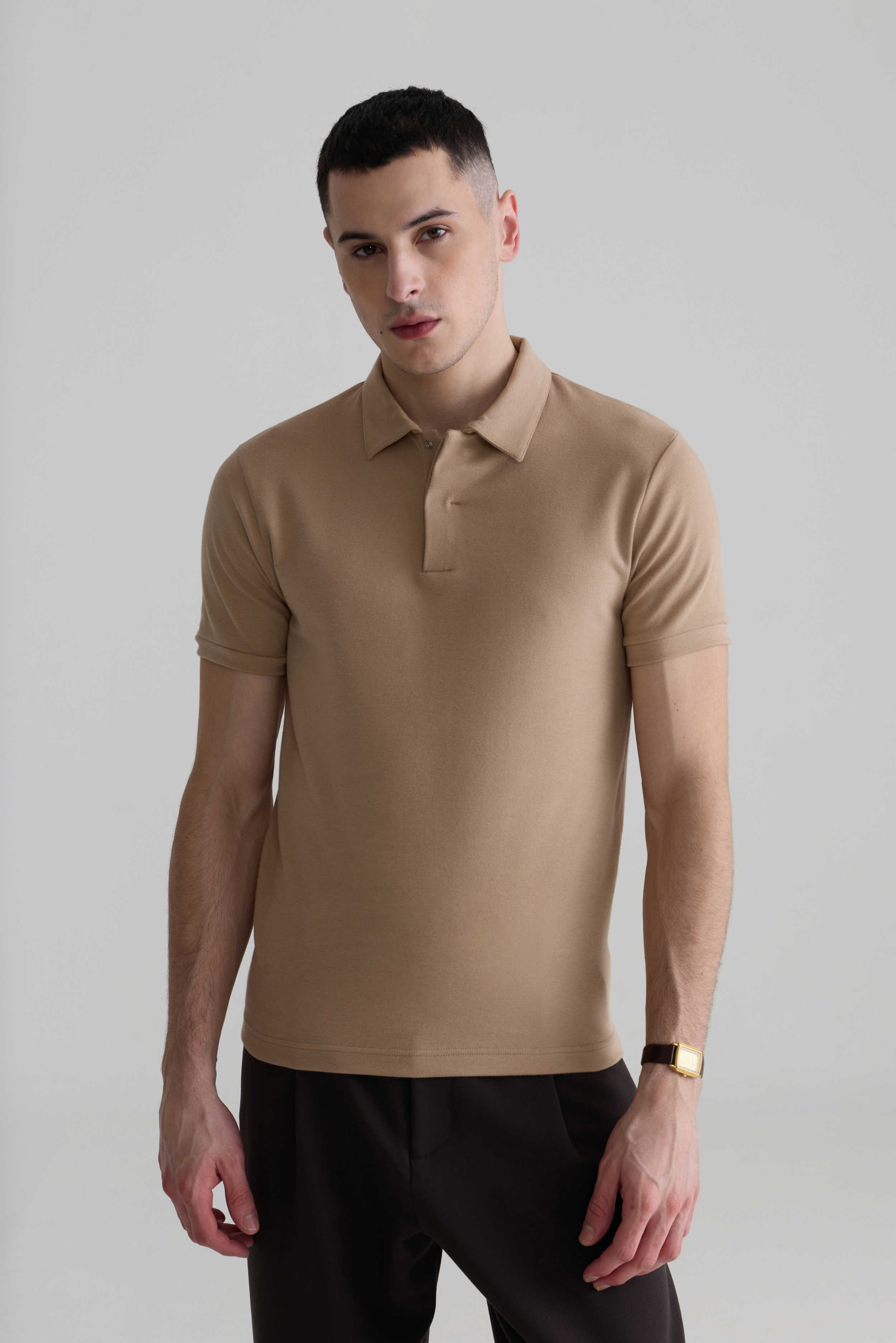 BEIGE - THE CRAFTED ELITE POLO