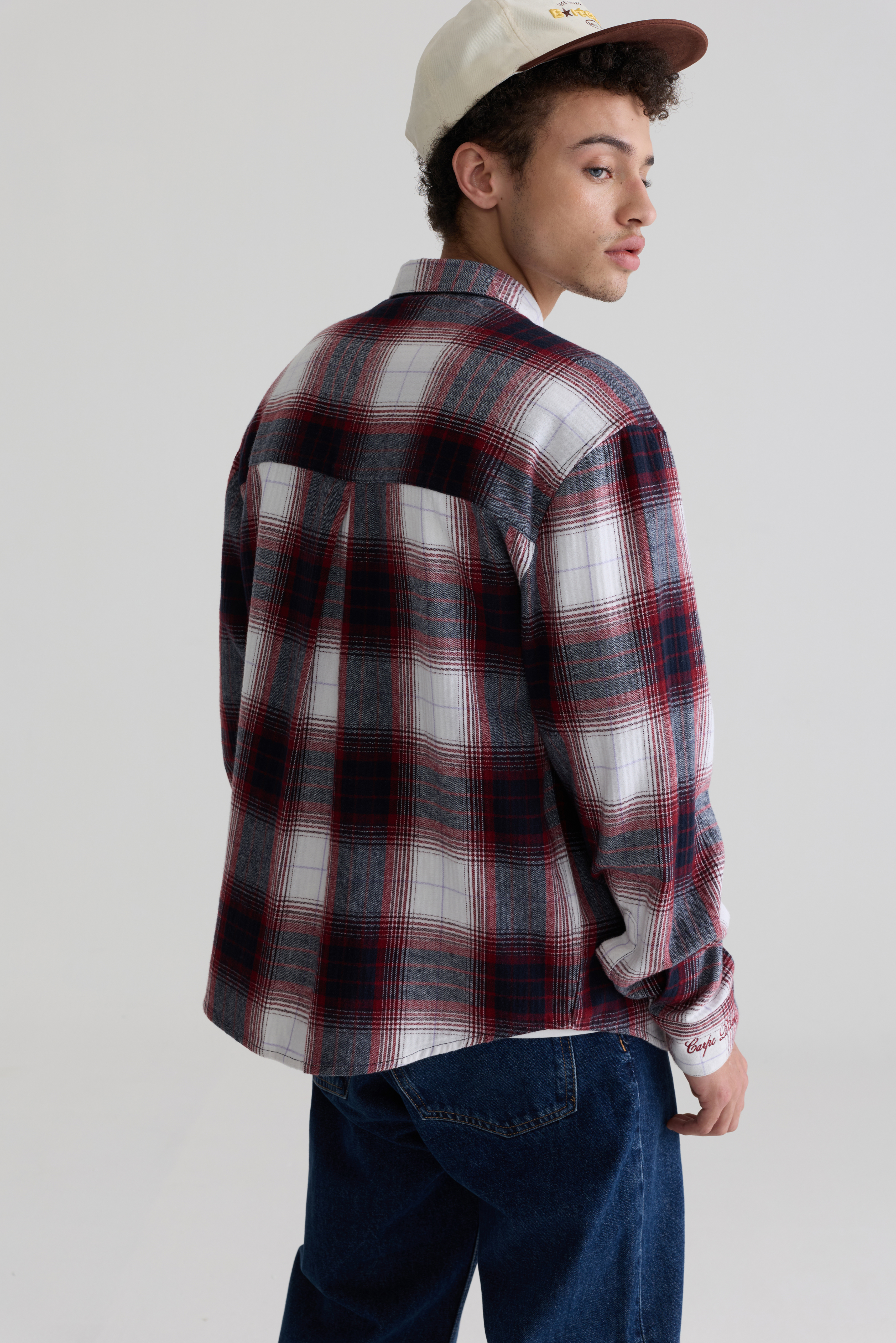WHITE - SIGNATURE CHECKED FLANNEL