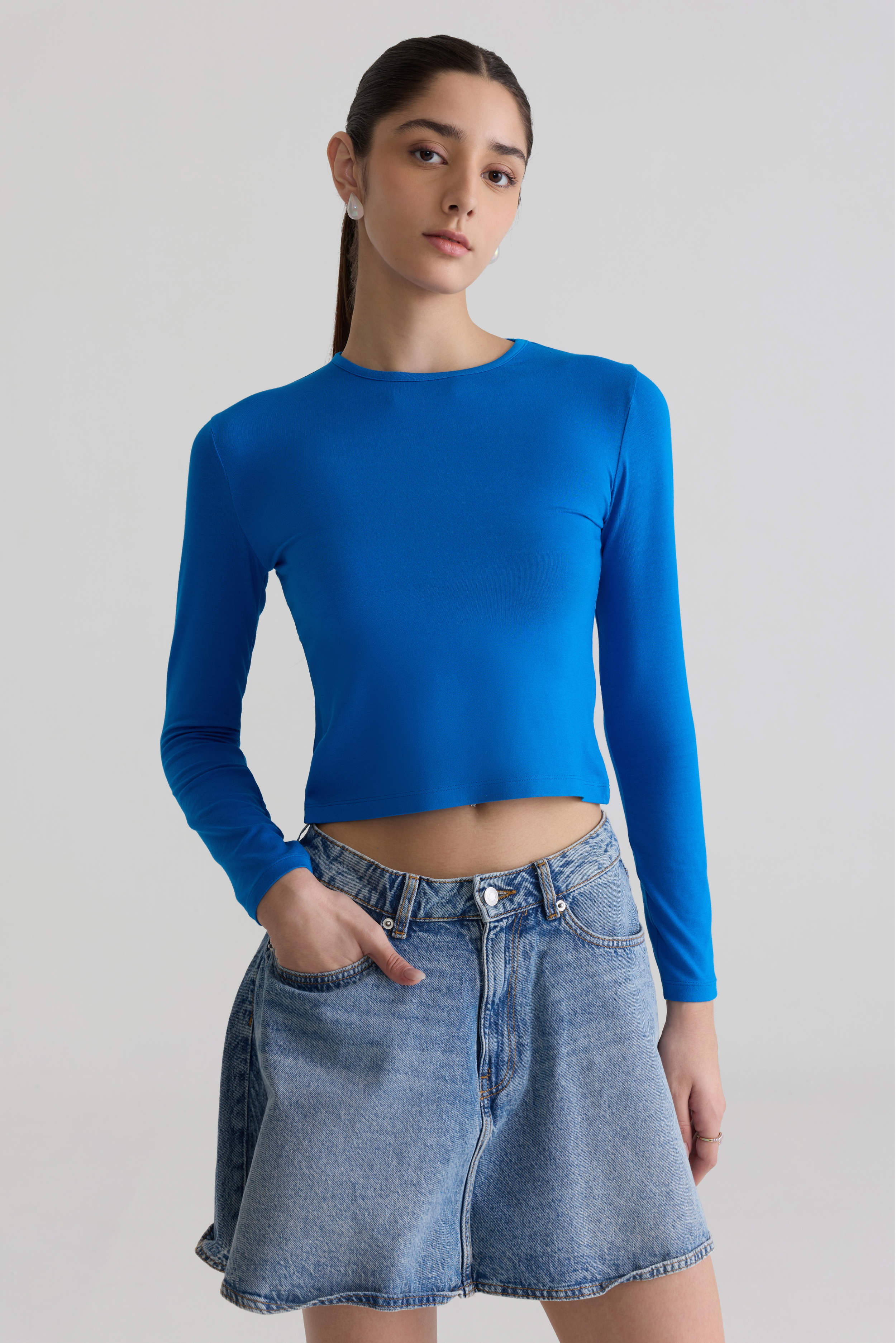 DIRECTORIAL BLUE - LONG SLEEVE CREW 2.0