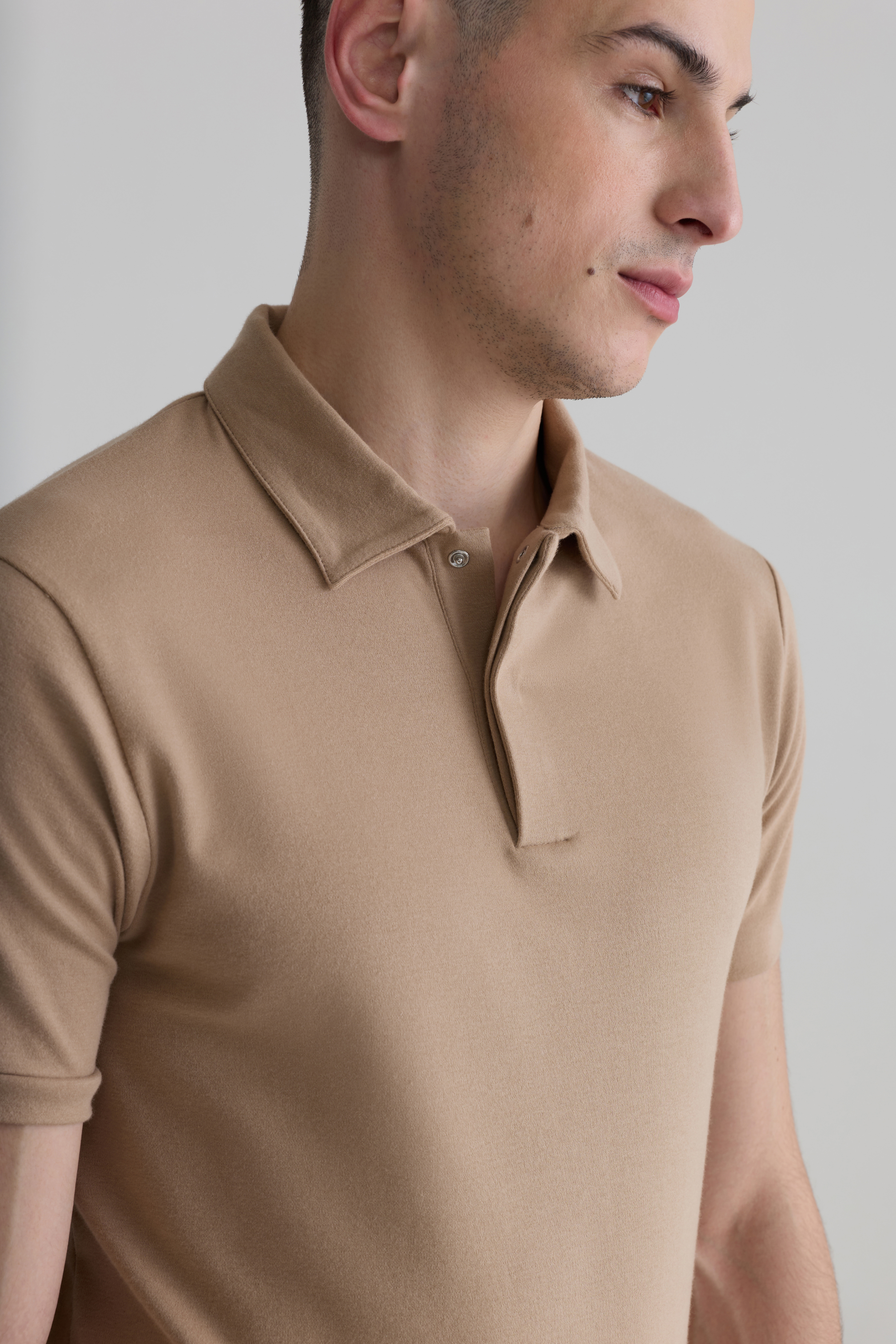 BEIGE - THE CRAFTED ELITE POLO