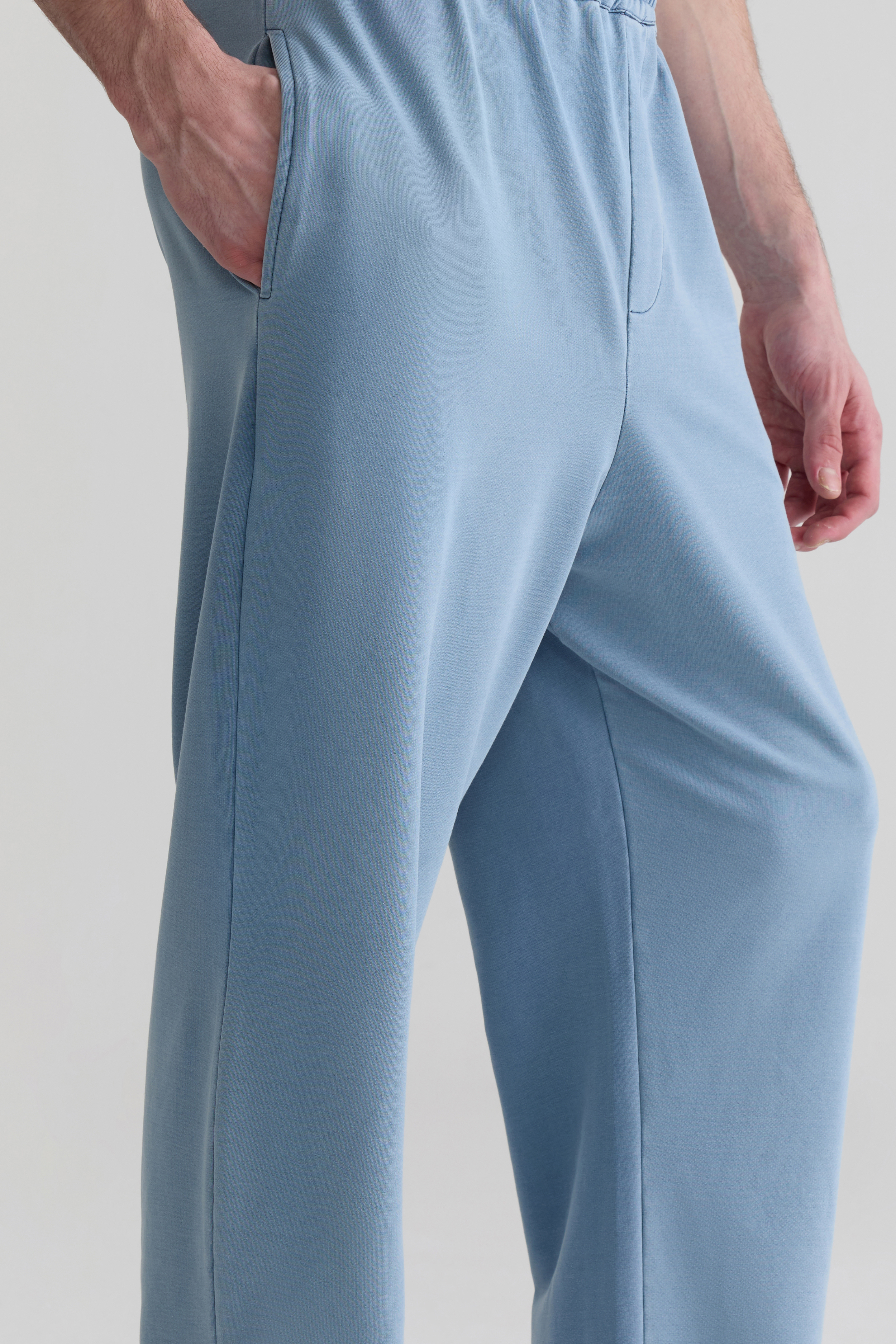 ICE BLUE - MEN EASY DENIM TROUSERS