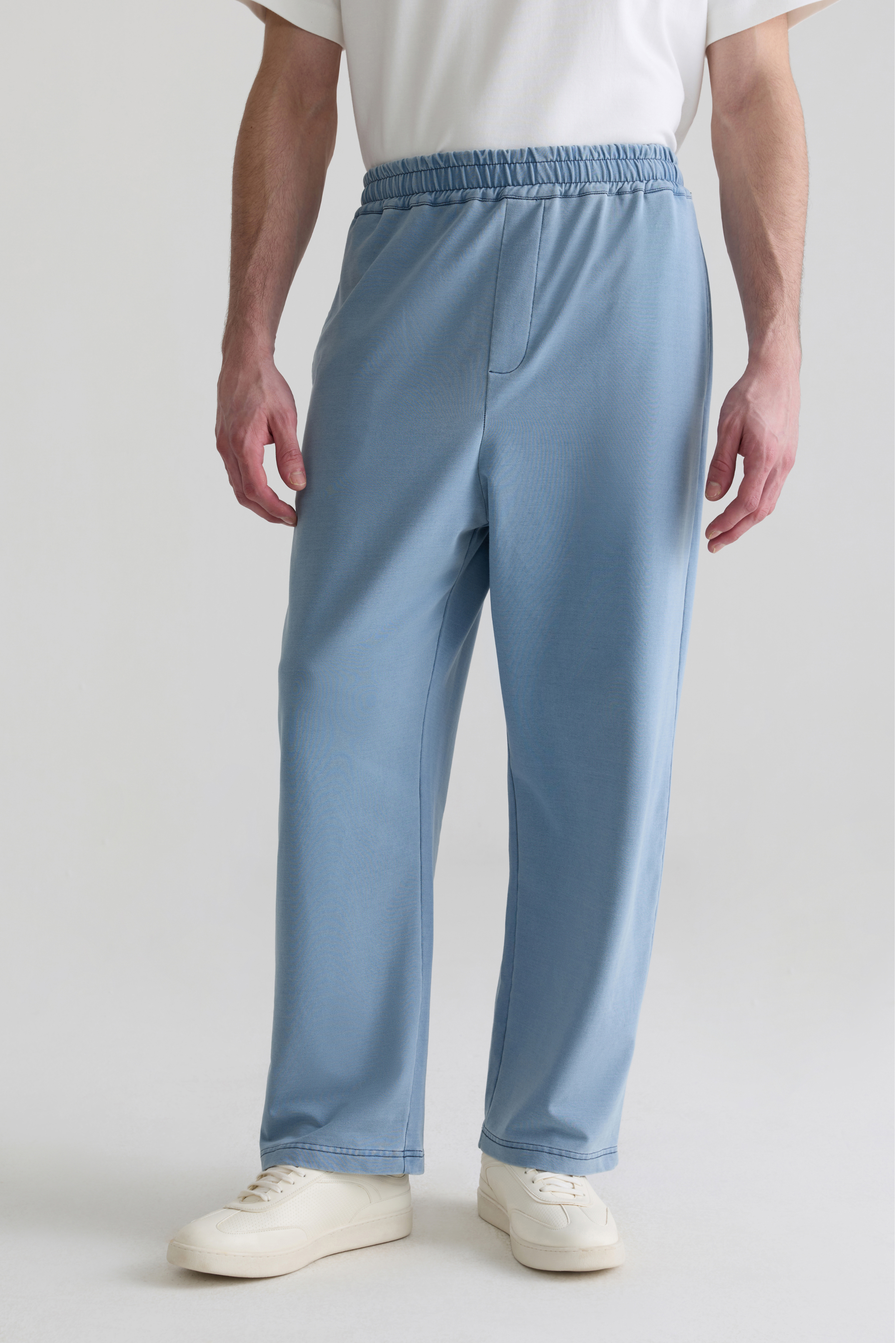 ICE BLUE - MEN EASY DENIM TROUSERS