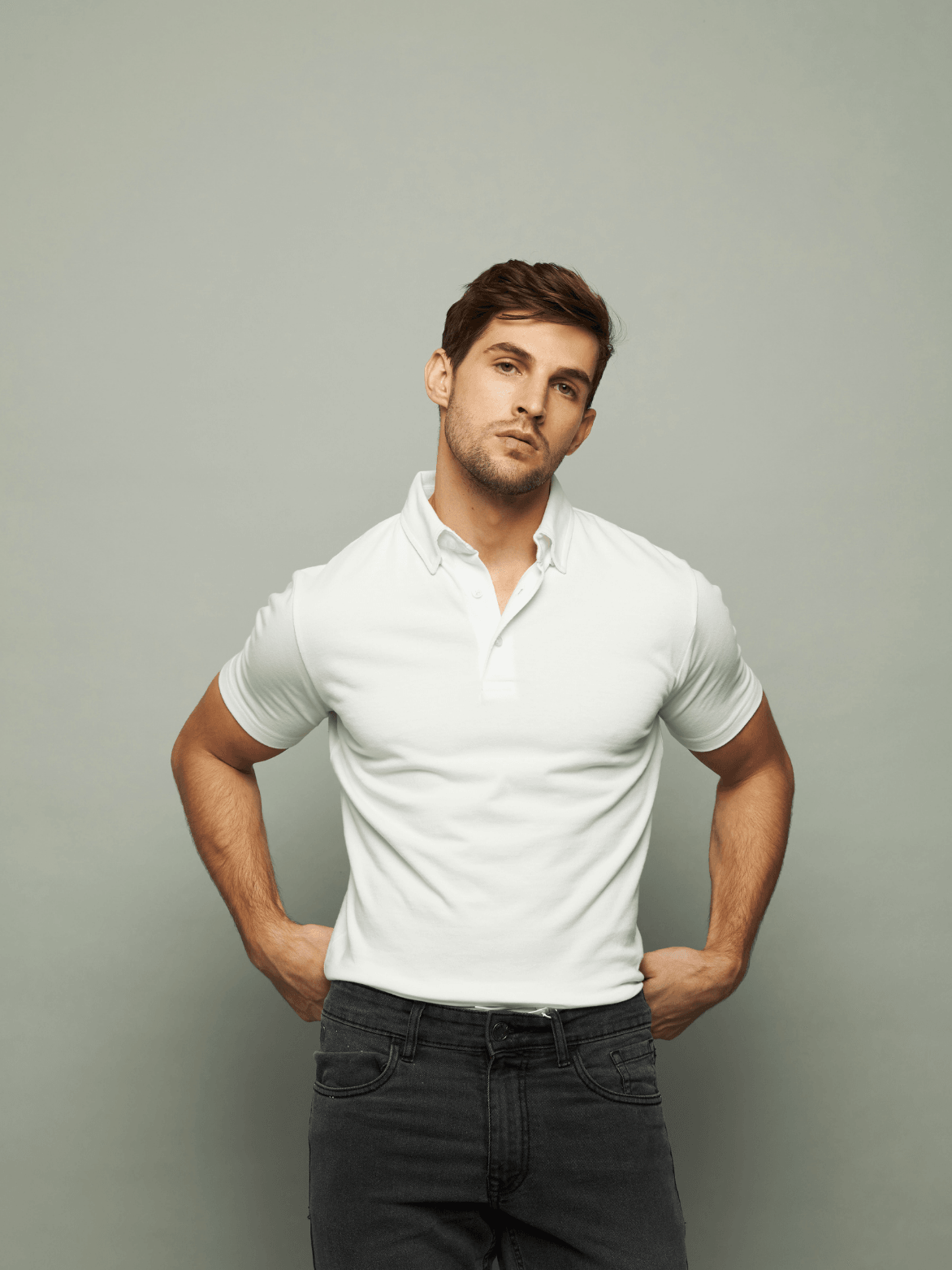 White Button-Down Minimal Polo - Carpe Diem Store