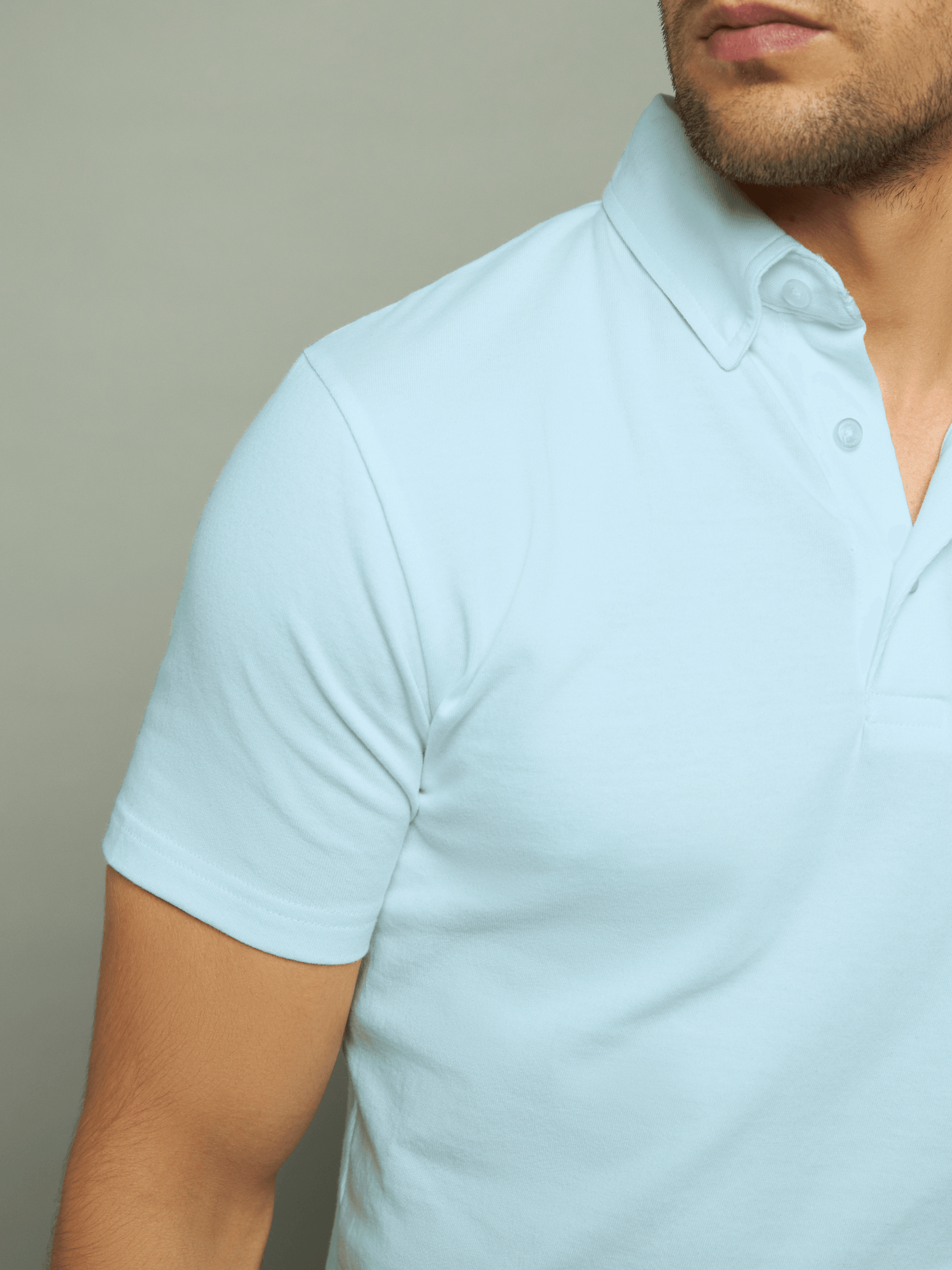 Ice Water Button-Down Minimal Polo - Carpe Diem Store