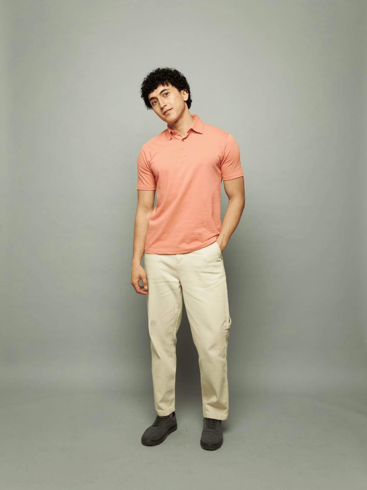 Lobster Bisque Button-Down Minimal Polo - Carpe Diem Store