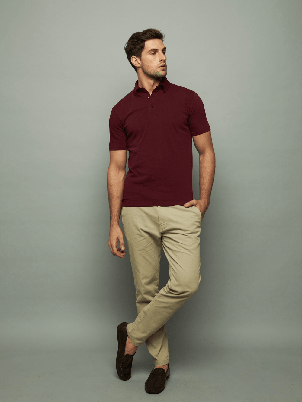 Windsor Wine Button-Down Minimal Polo