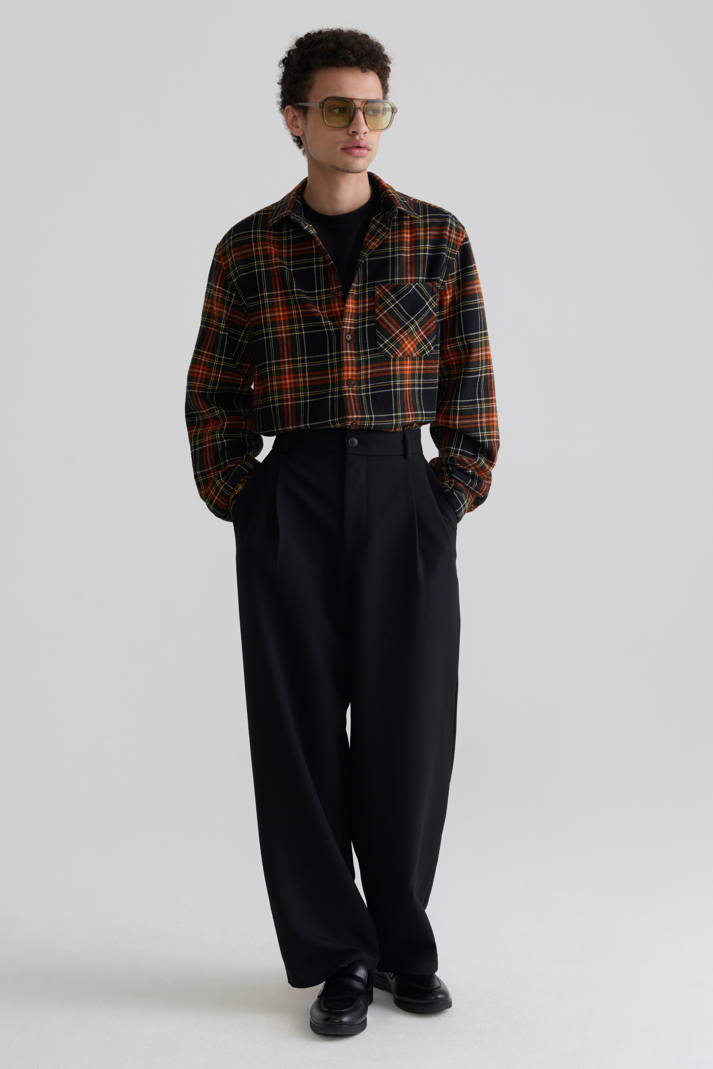 BLACK - SIGNATURE CHECKED FLANNEL