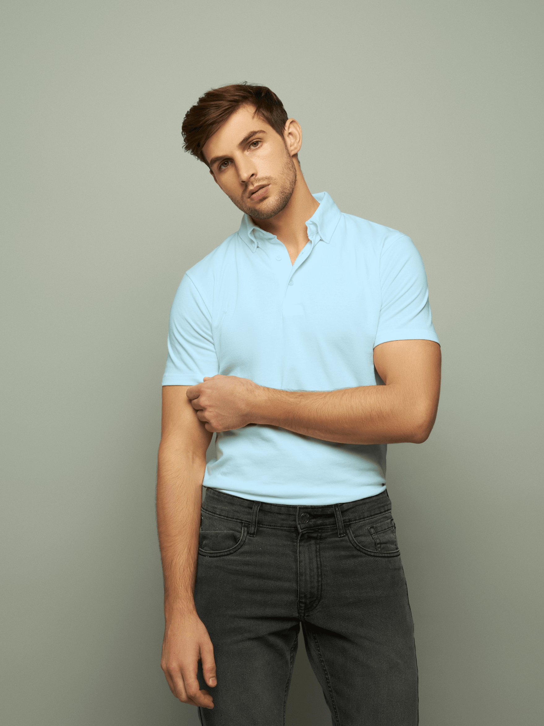 Ice Water Button-Down Minimal Polo - Carpe Diem Store