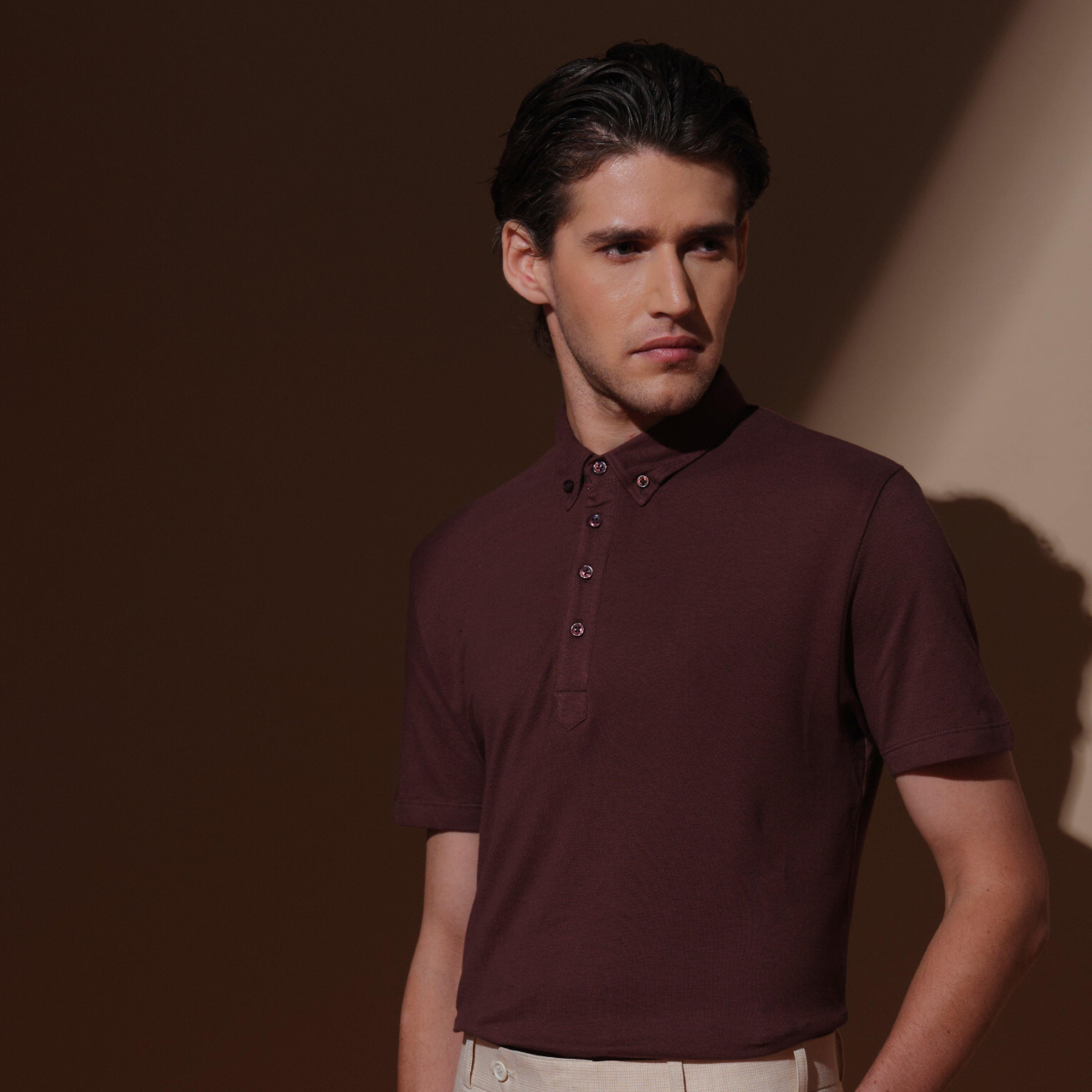 Bourbon Ultra-Soft Buttoned Down Polo - Carpe Diem Store