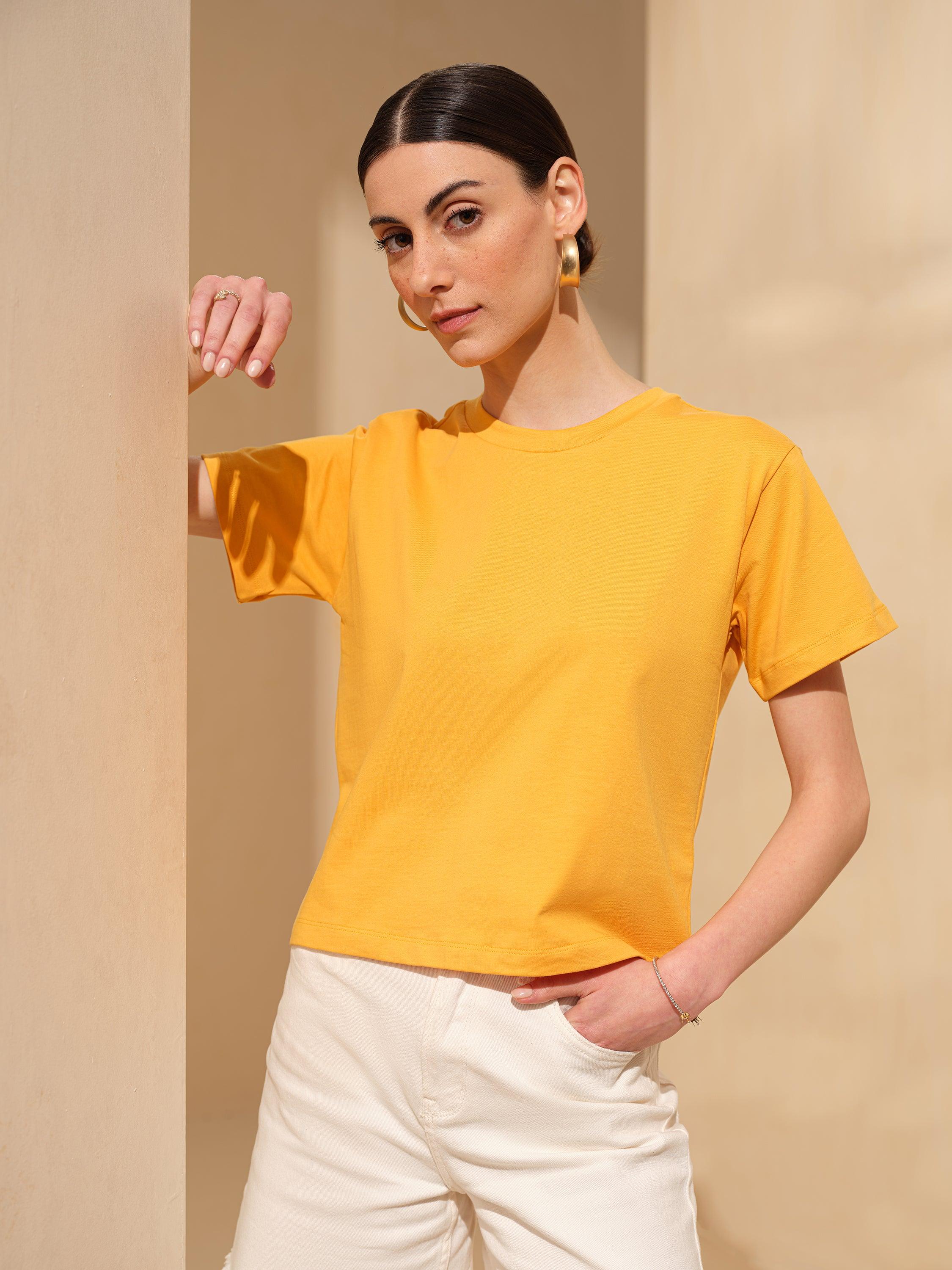 Midsummer Yellow Not So Crop - Carpe Diem Store