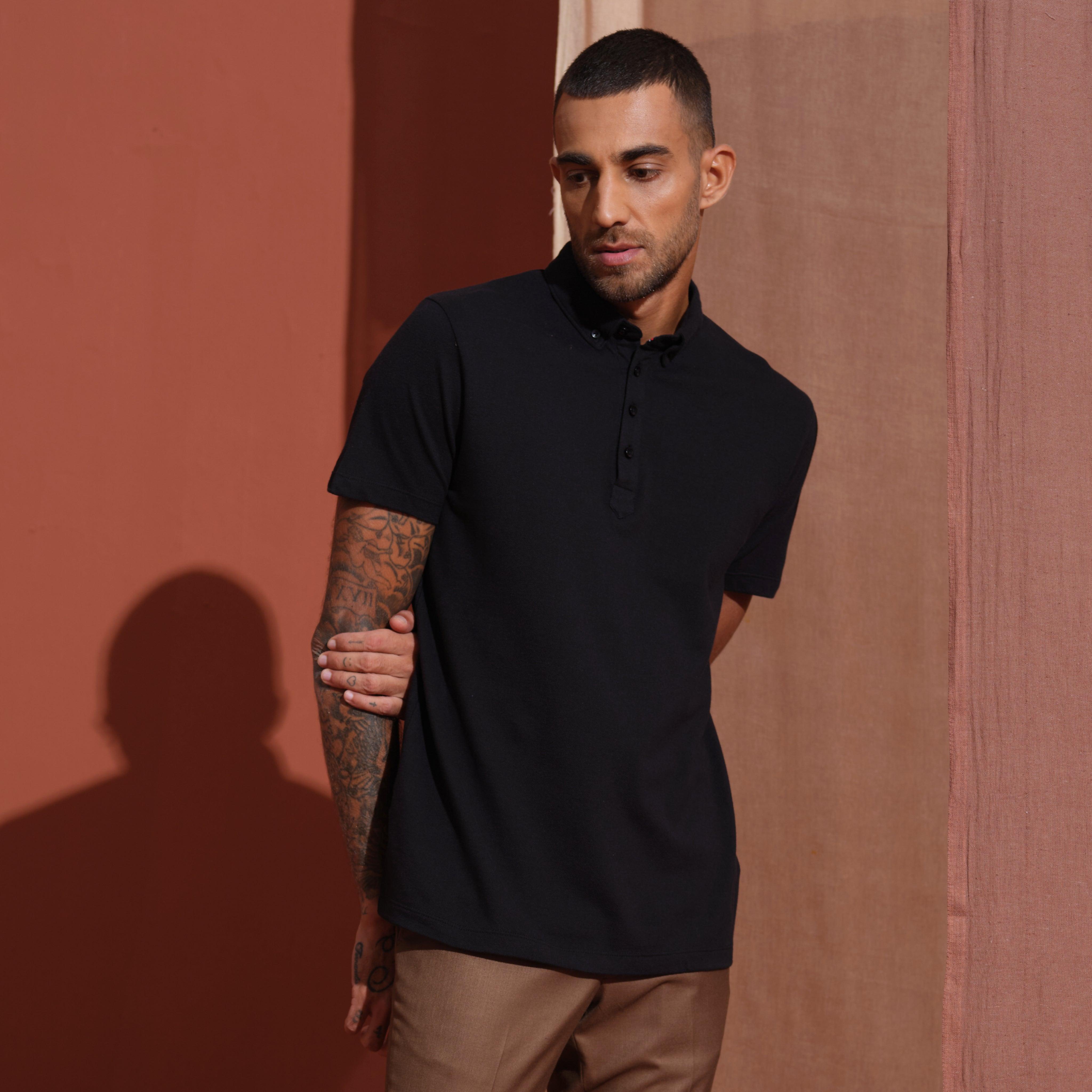 Charcoal Ultra-Soft Buttoned Down Polo - Carpe Diem Store