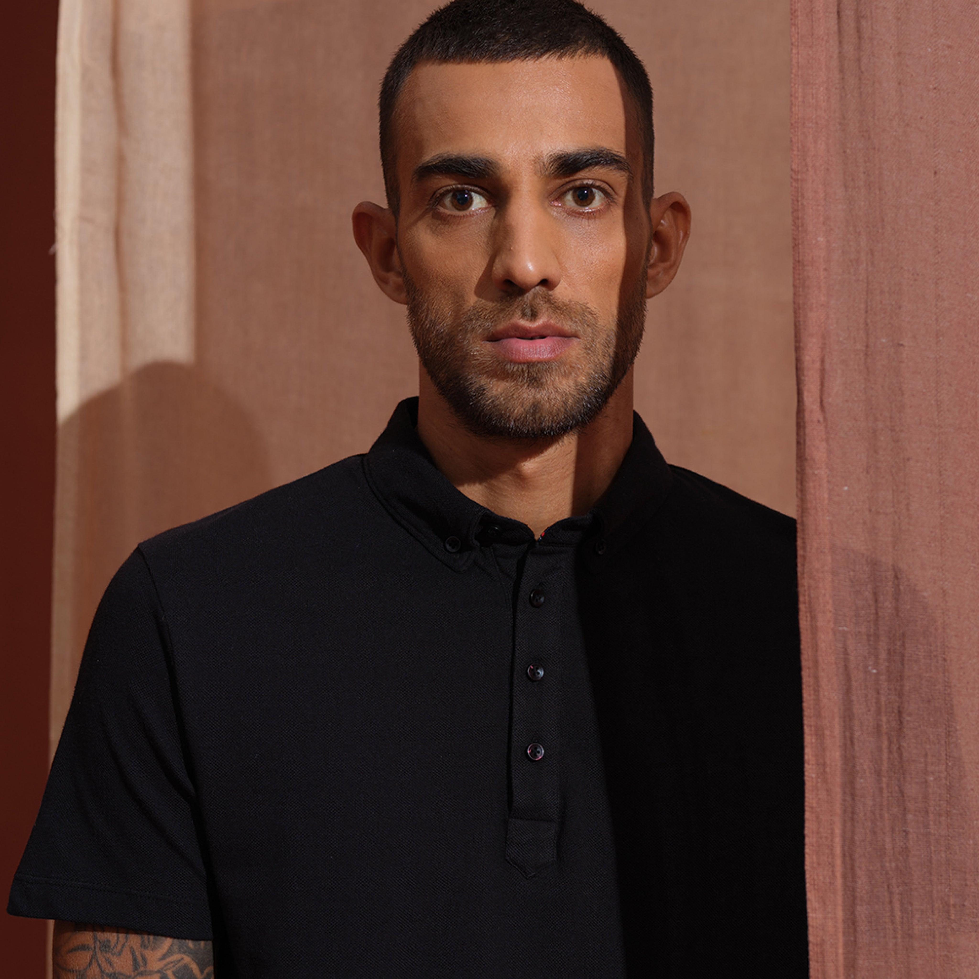 Charcoal Ultra-Soft Buttoned Down Polo - Carpe Diem Store