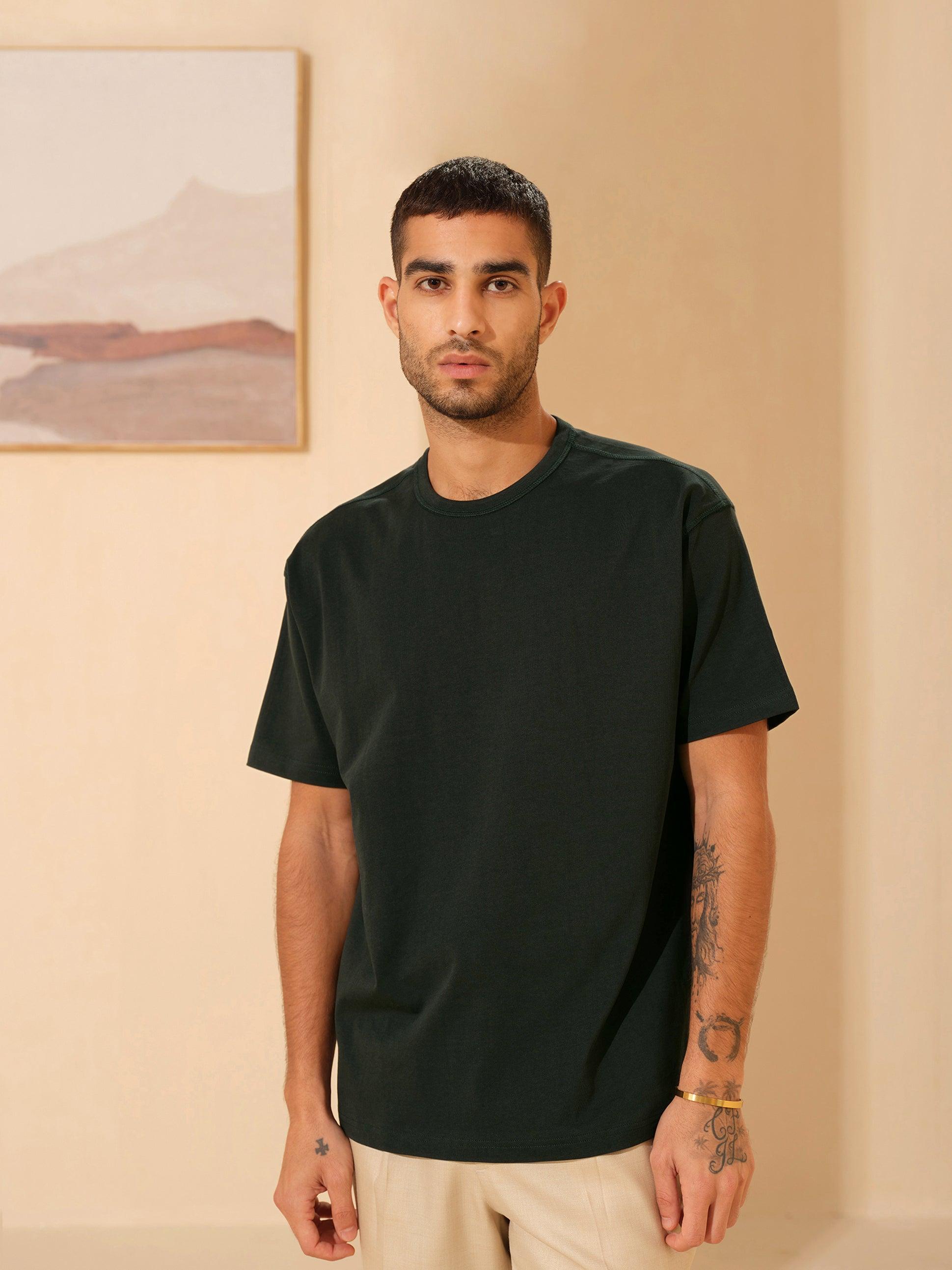 Green relaxed fit tshirt