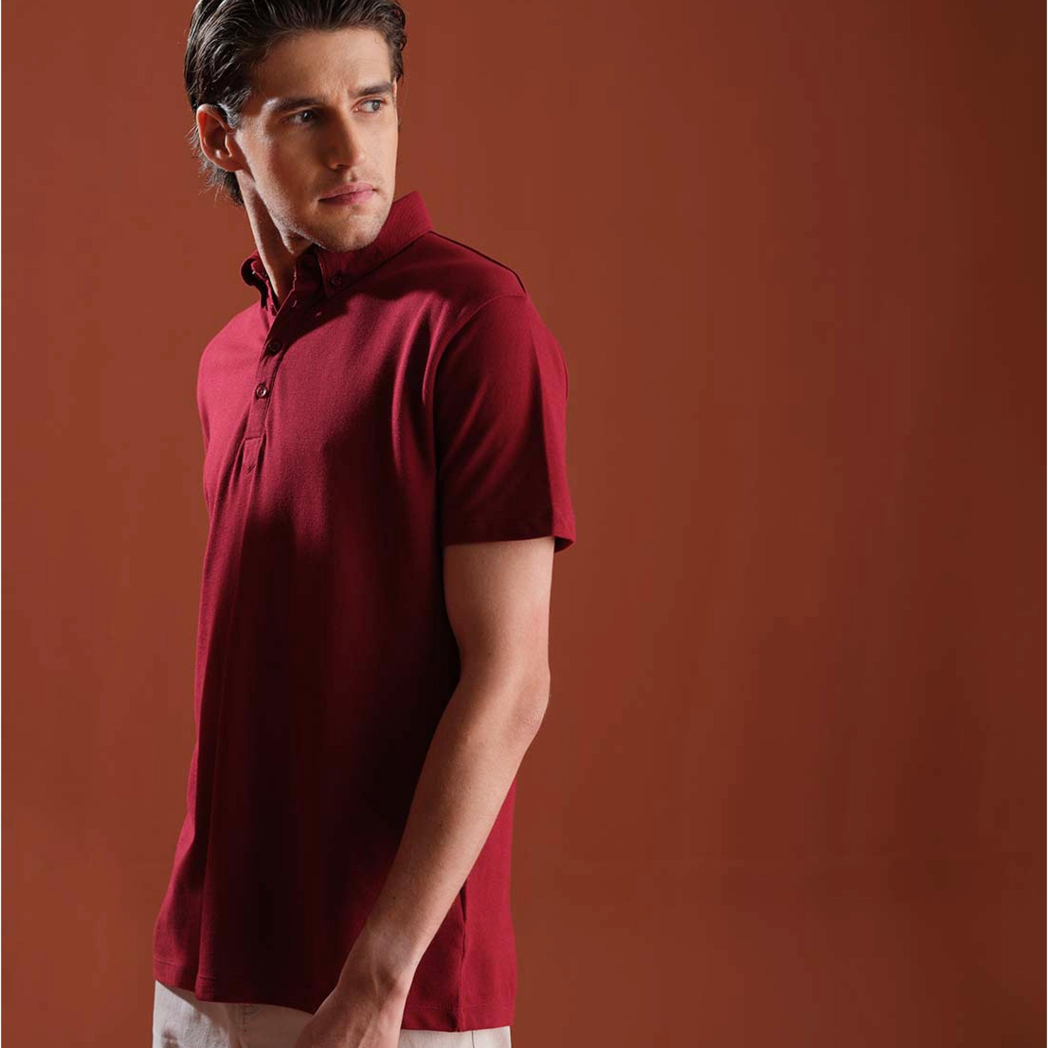 Rhubarb Ultra-Soft Buttoned Down Polo - Carpe Diem Store