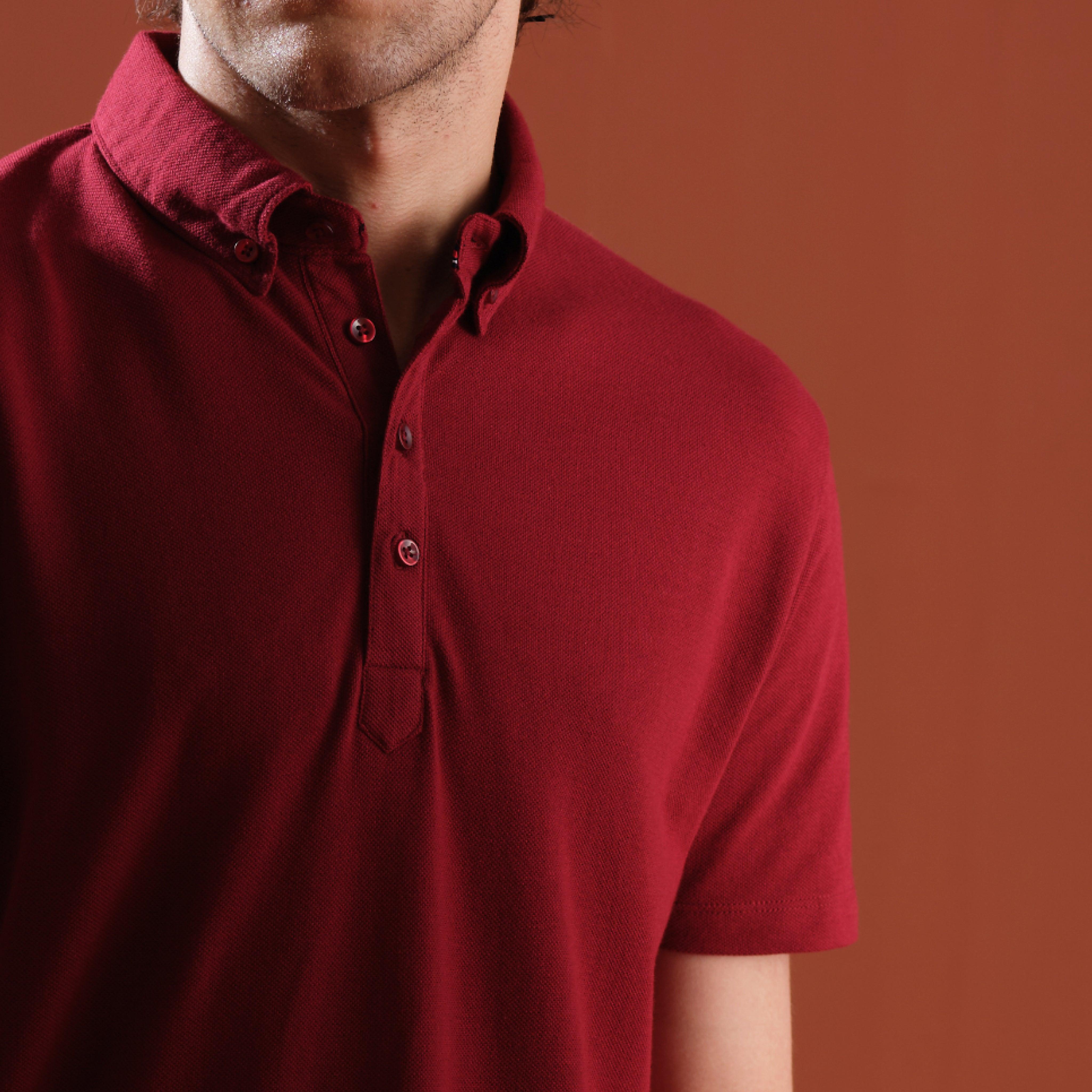 Rhubarb Ultra-Soft Buttoned Down Polo - Carpe Diem Store