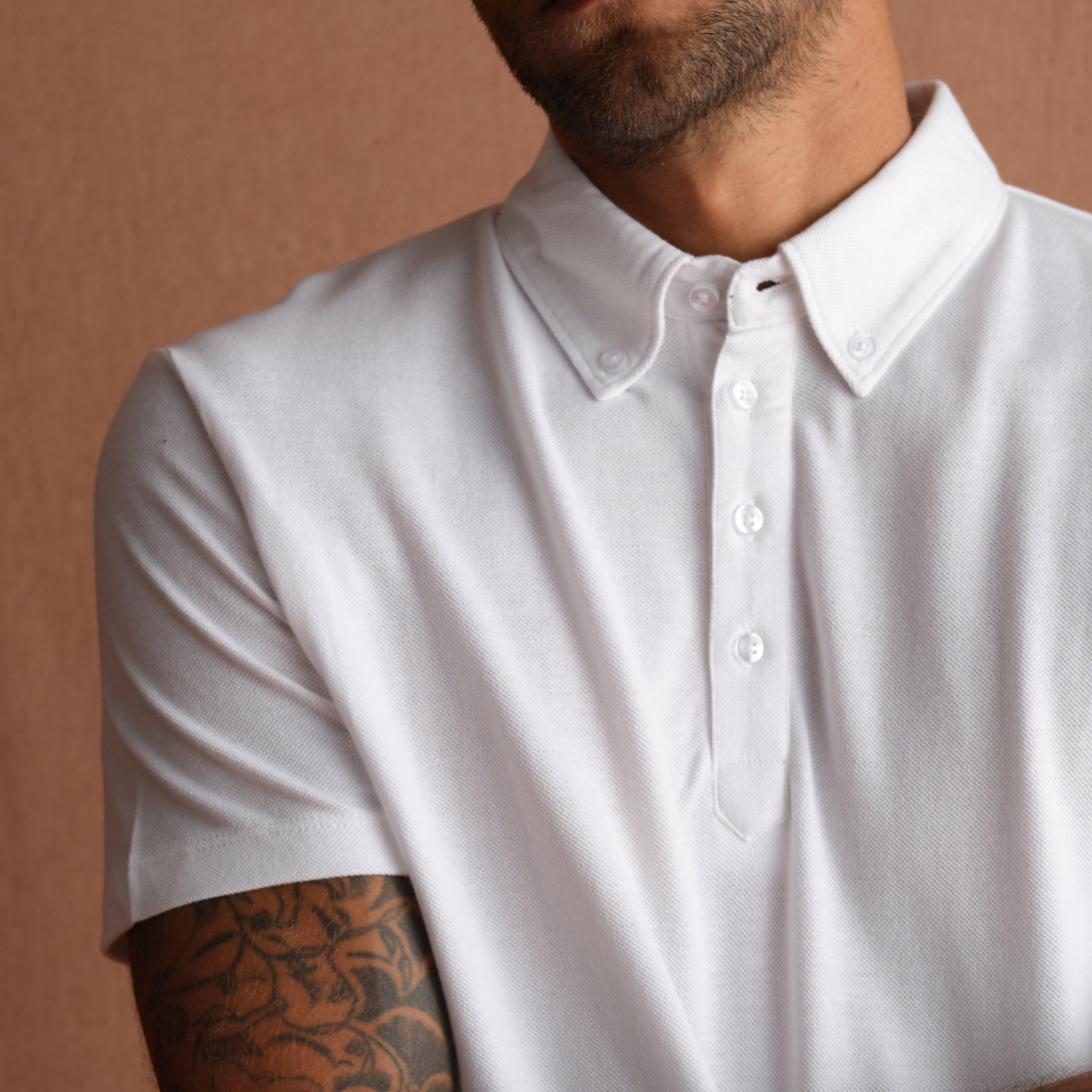 Snow-Bound Ultra-Soft Buttoned Down Polo - Carpe Diem Store