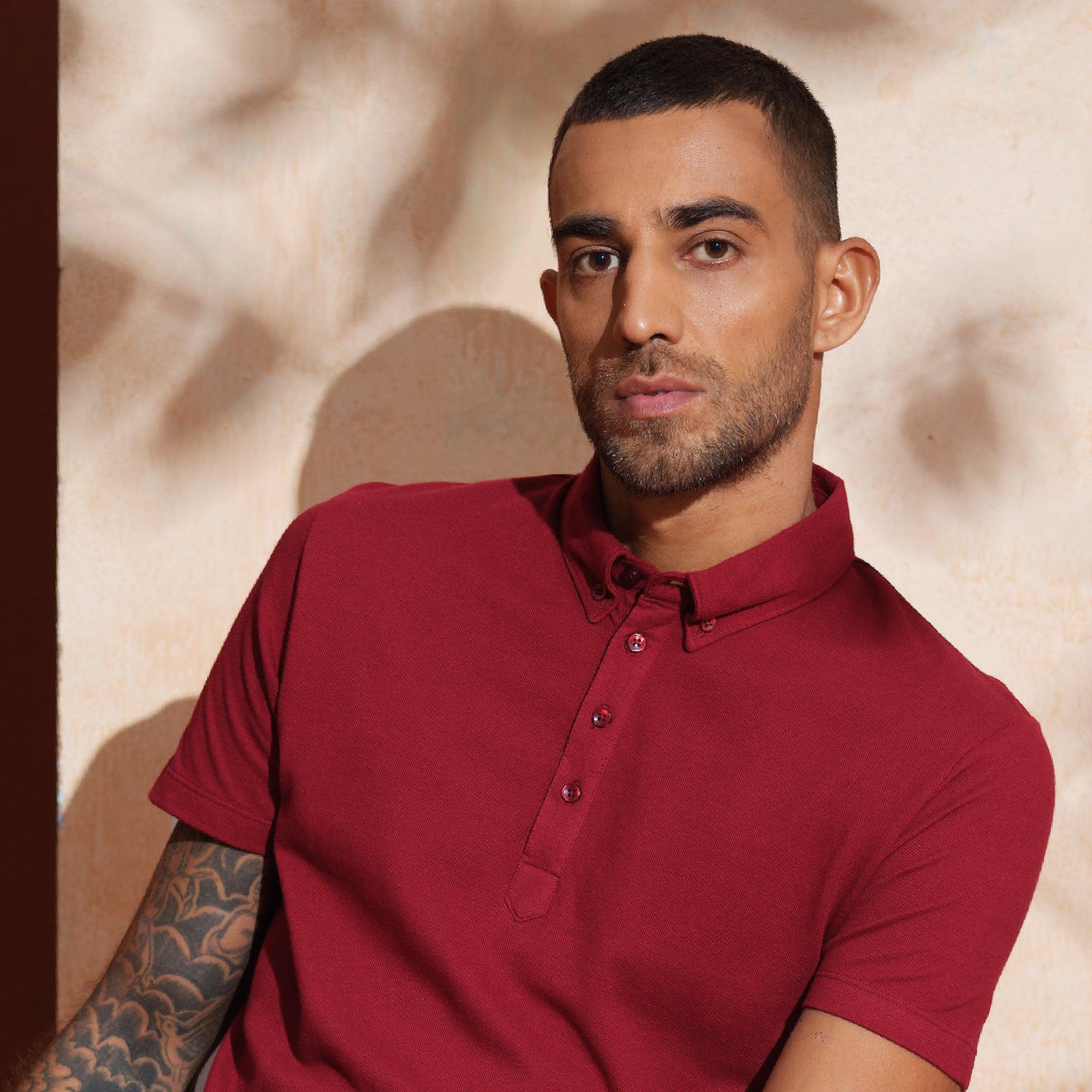 Rhubarb Ultra-Soft Buttoned Down Polo - Carpe Diem Store